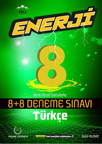 8. Sınıf Enerji Türkçe 8+8 Deneme Sınavı kapak görseli